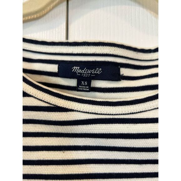 Madewell Dresses & Skirts - Madewell Striped Shift Mini Dress Black & White XS